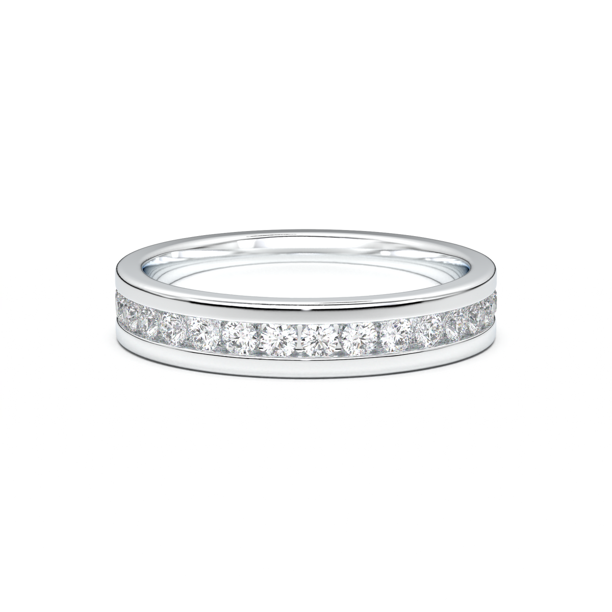 Channel-Set Diamond Men's Band
