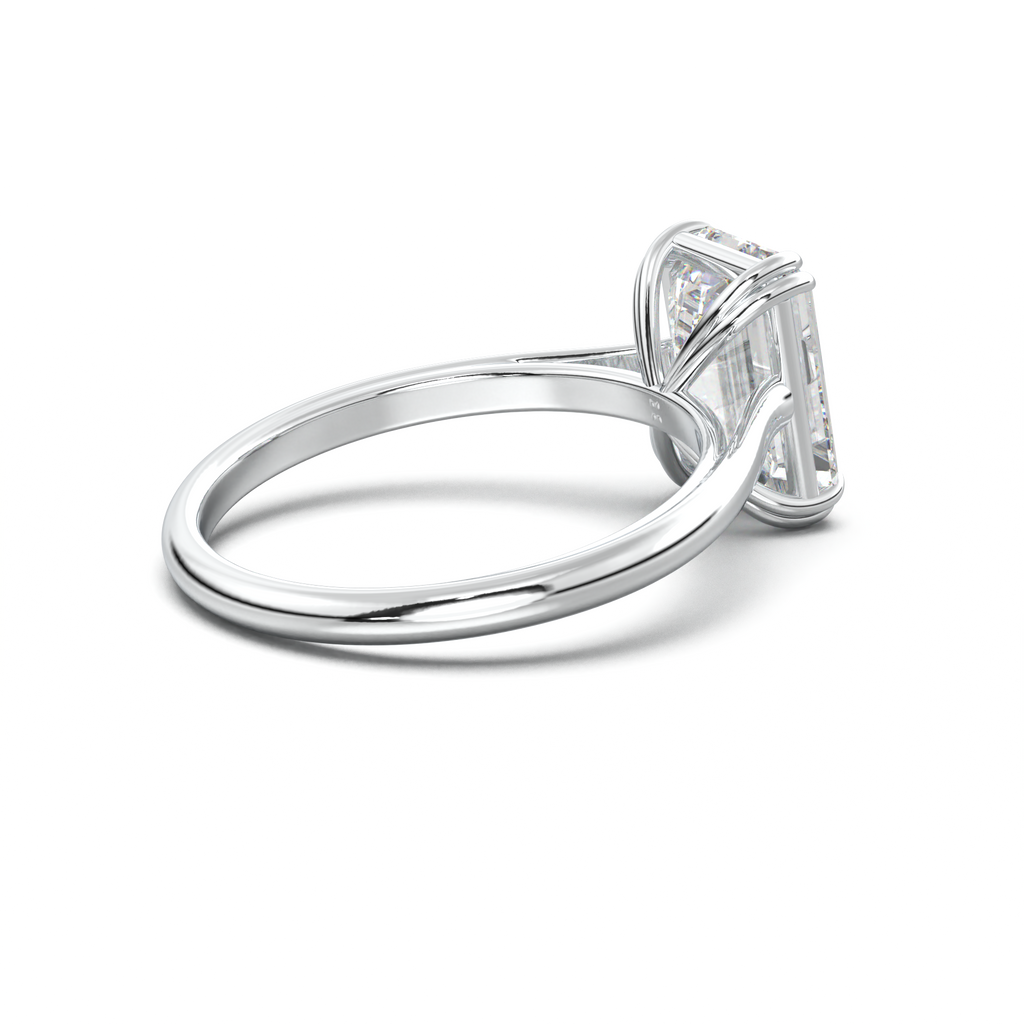 Emerald Solitaire Engagement Ring