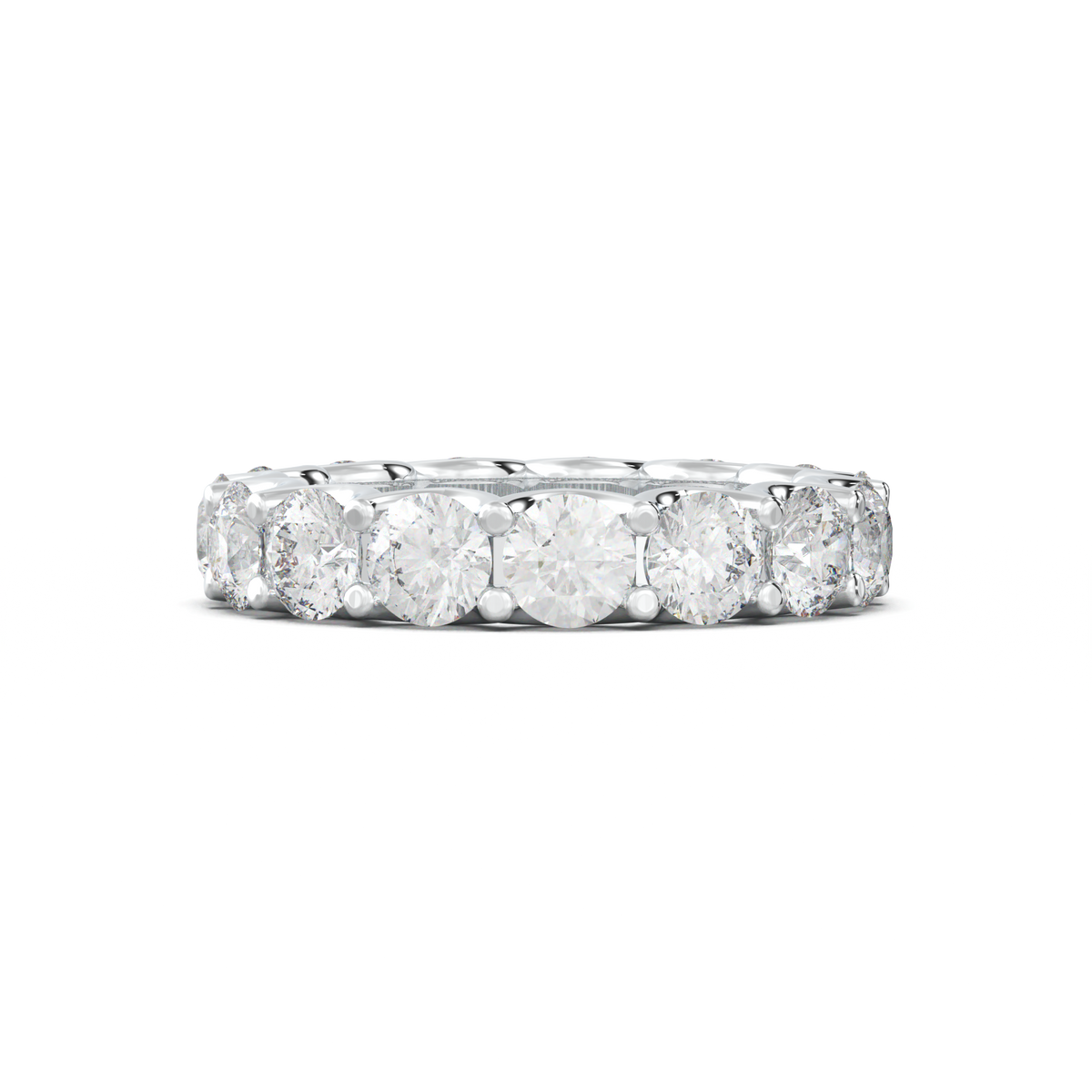 Round Eternity Wedding Band