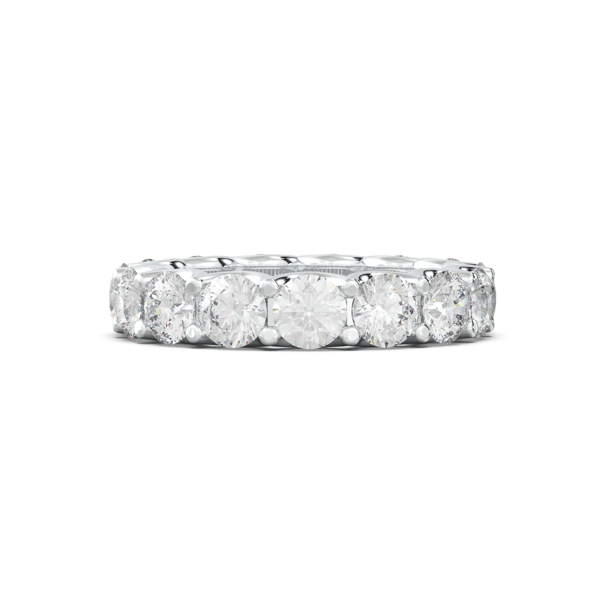 Round Eternity Wedding Band