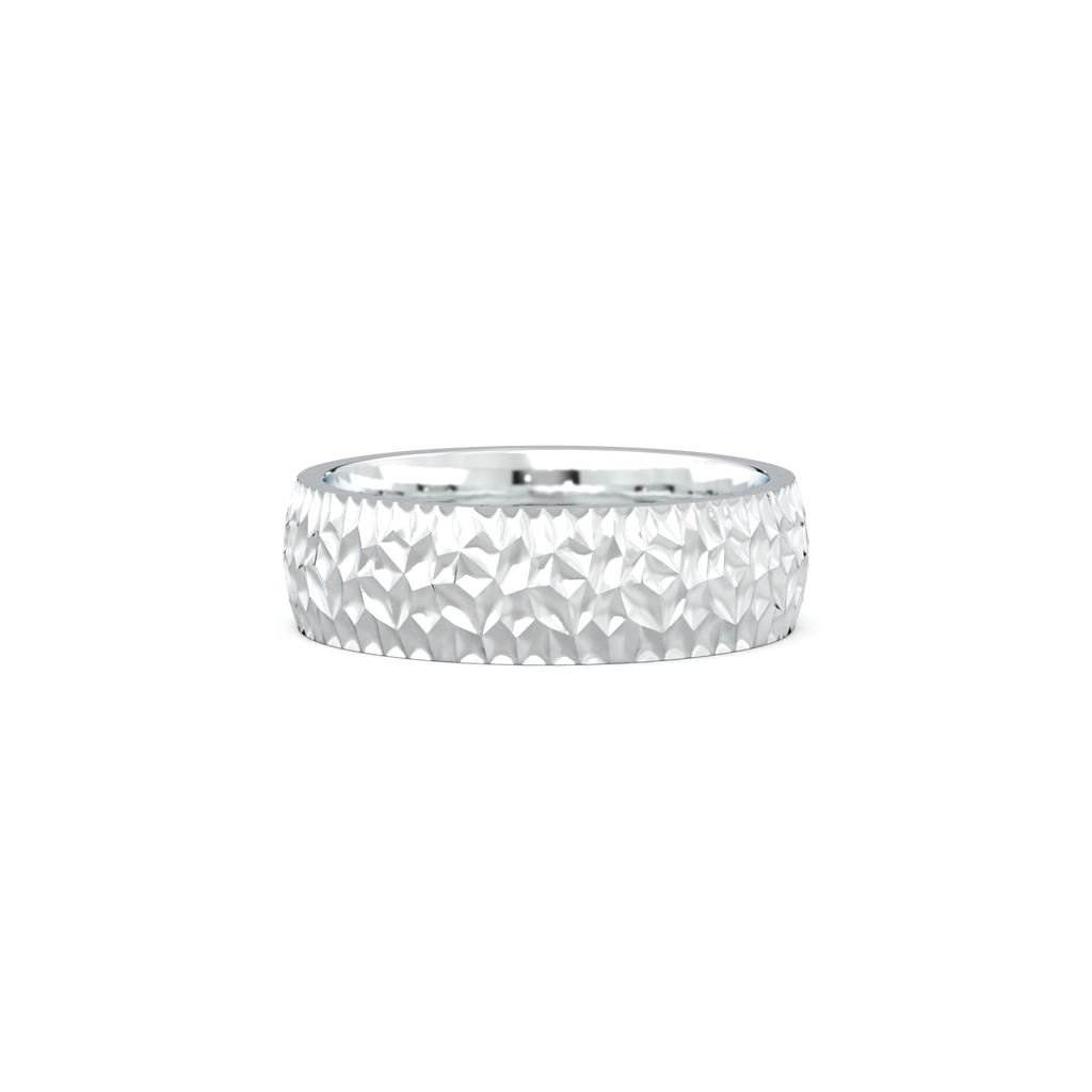 Hammered Texture Men's Band