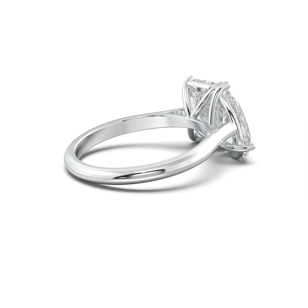 Pear & Emerald Toi et Moi Engagement Ring