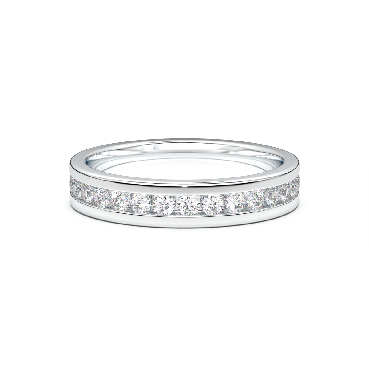 Channel-Set Diamond Men's Band