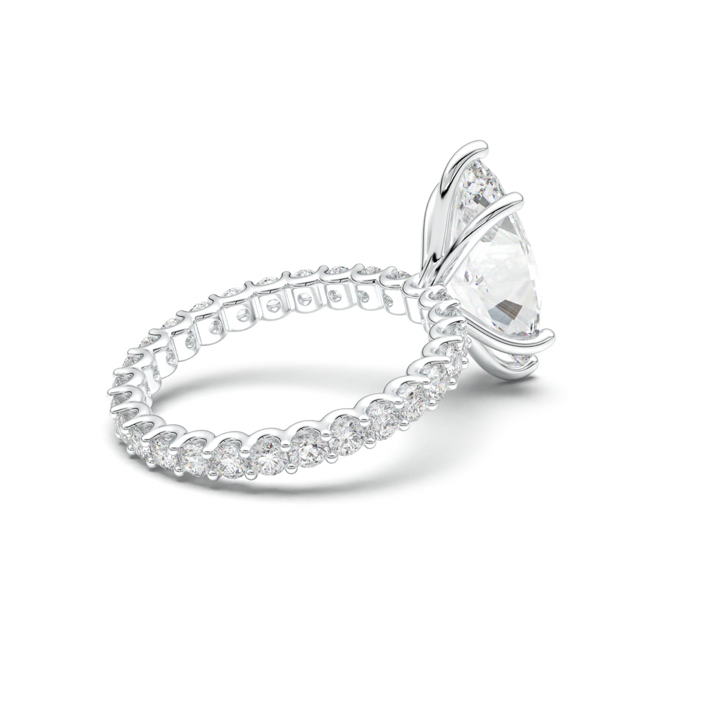 Marquise Pavé Engagement Ring