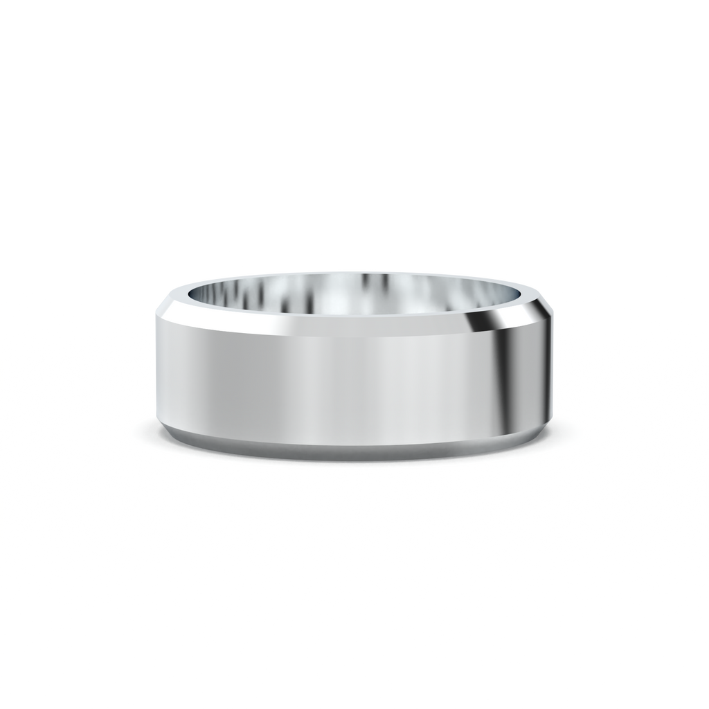 Wide Beveled Men's Band