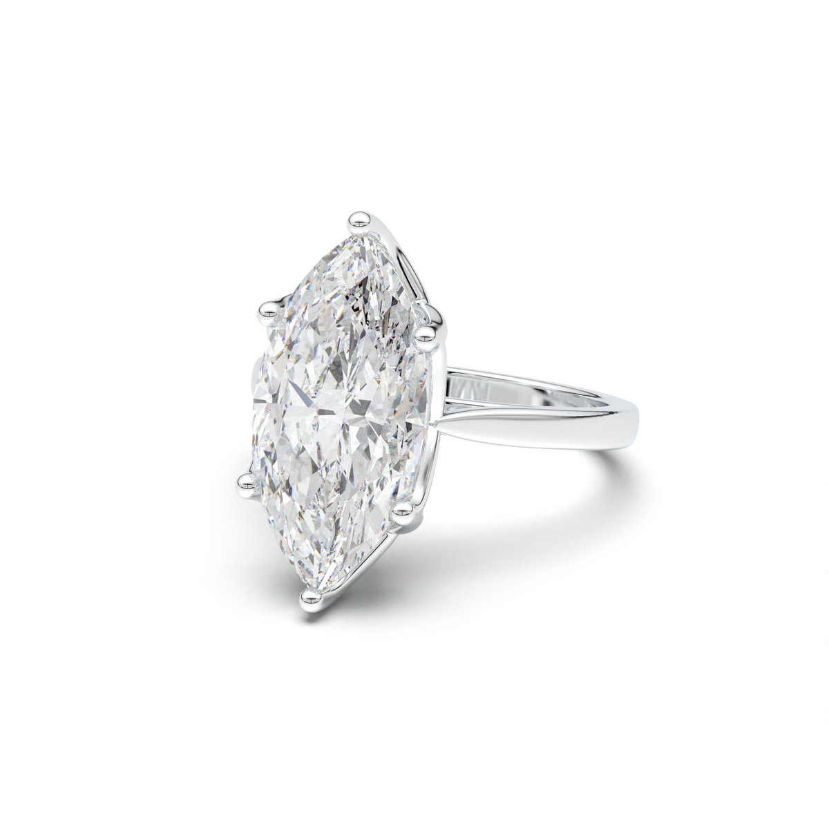 Marquise Solitaire Engagement Ring