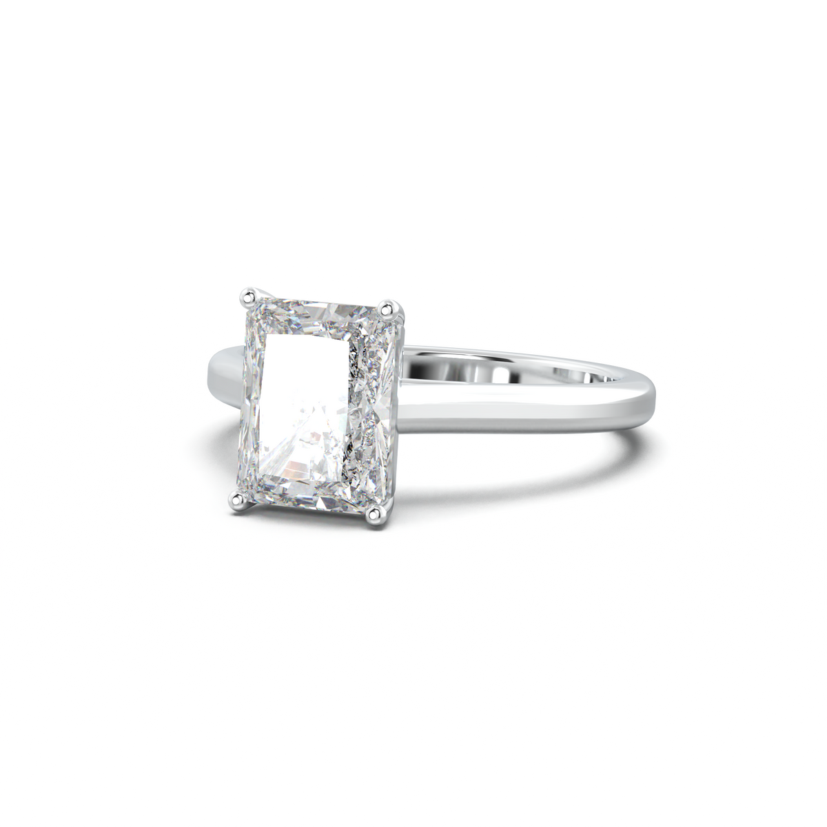 Radiant Solitaire Engagement Ring