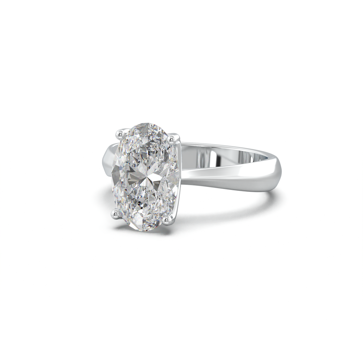 Oval Solitaire Engagement Ring