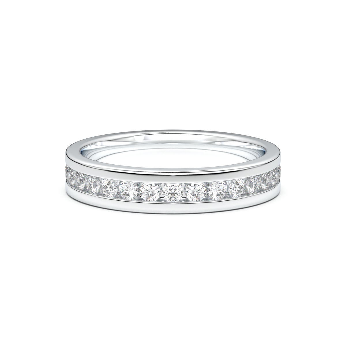 Channel-Set Diamond Men's Band