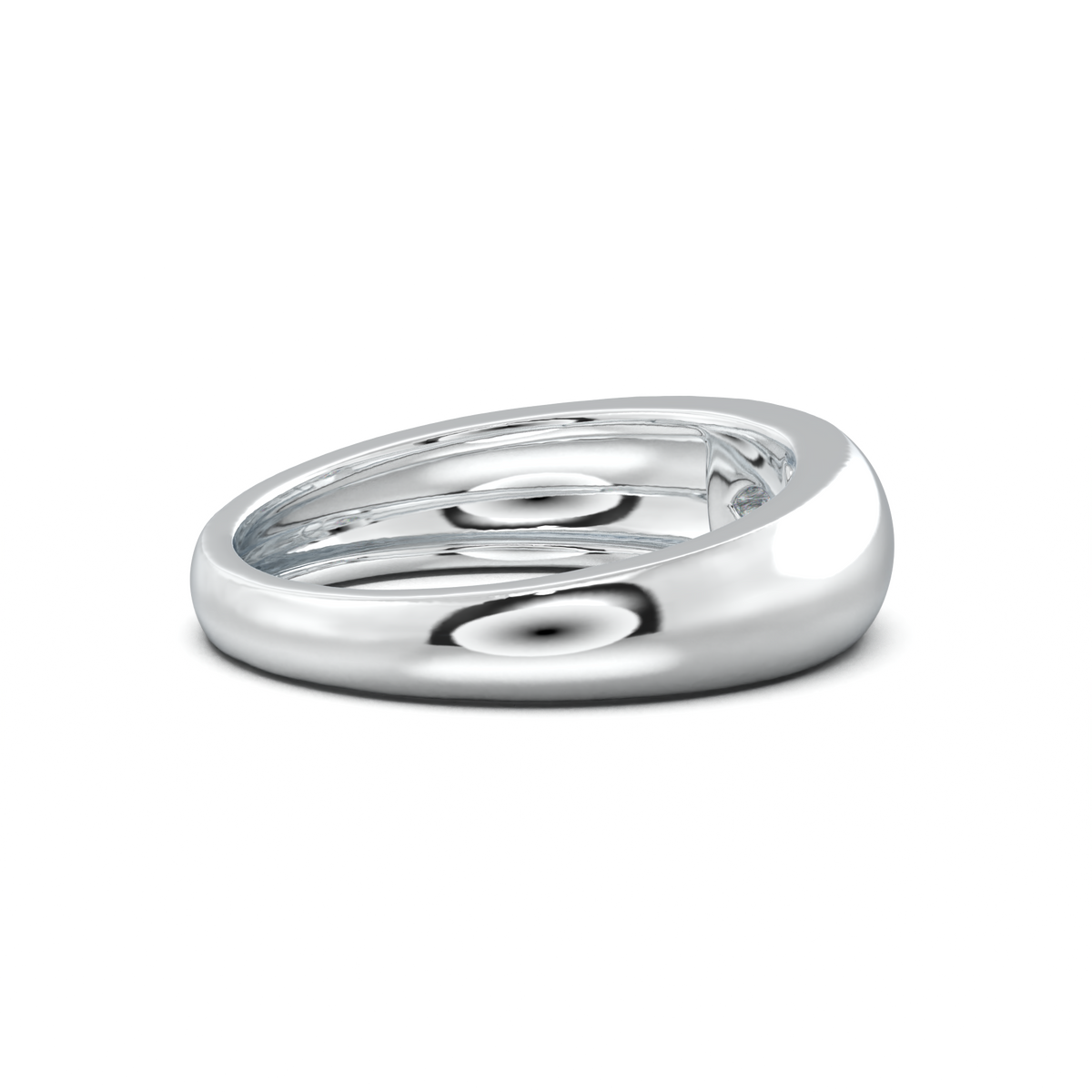 Flush-Set Marquise Men's Band