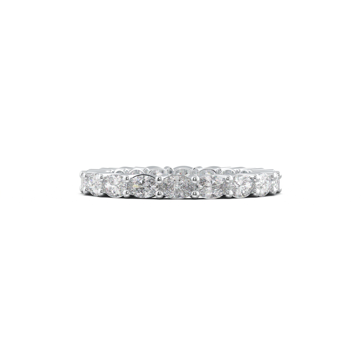 Oval Eternity Wedding Band