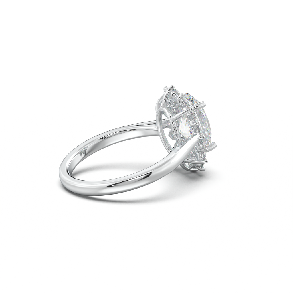 Oval Halo Engagement Ring