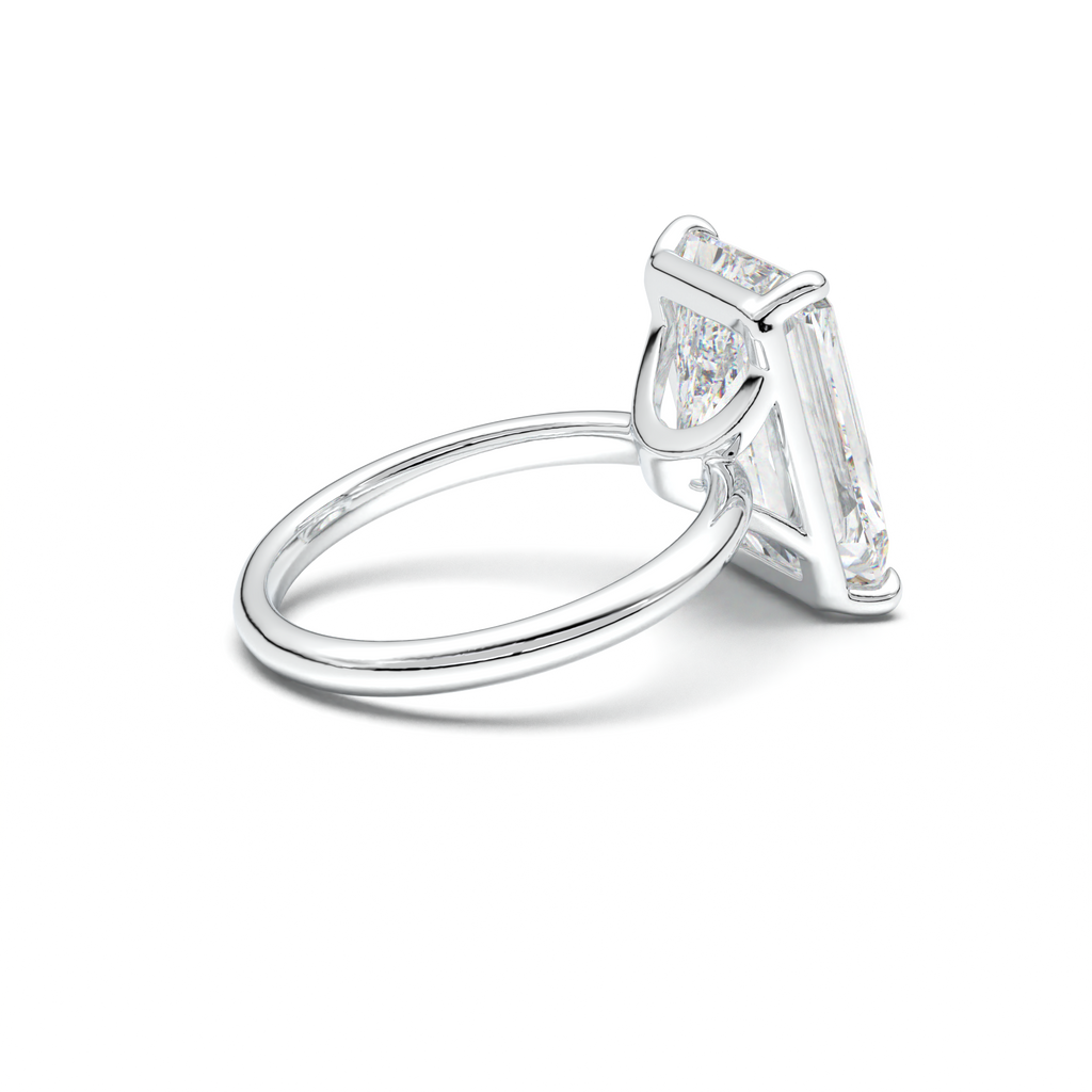 Radiant Solitaire Horseshoe Setting Engagement Ring