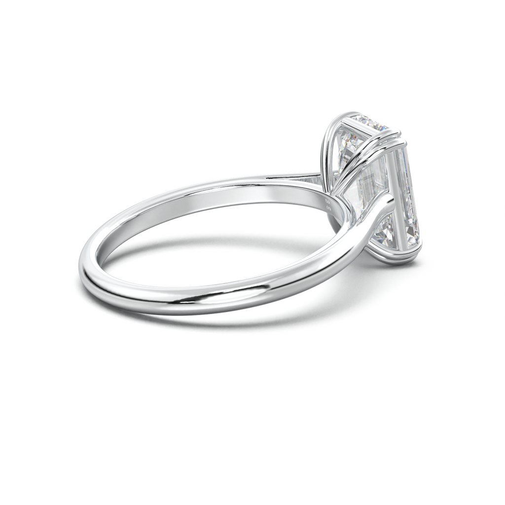 Emerald Solitaire Engagement Ring
