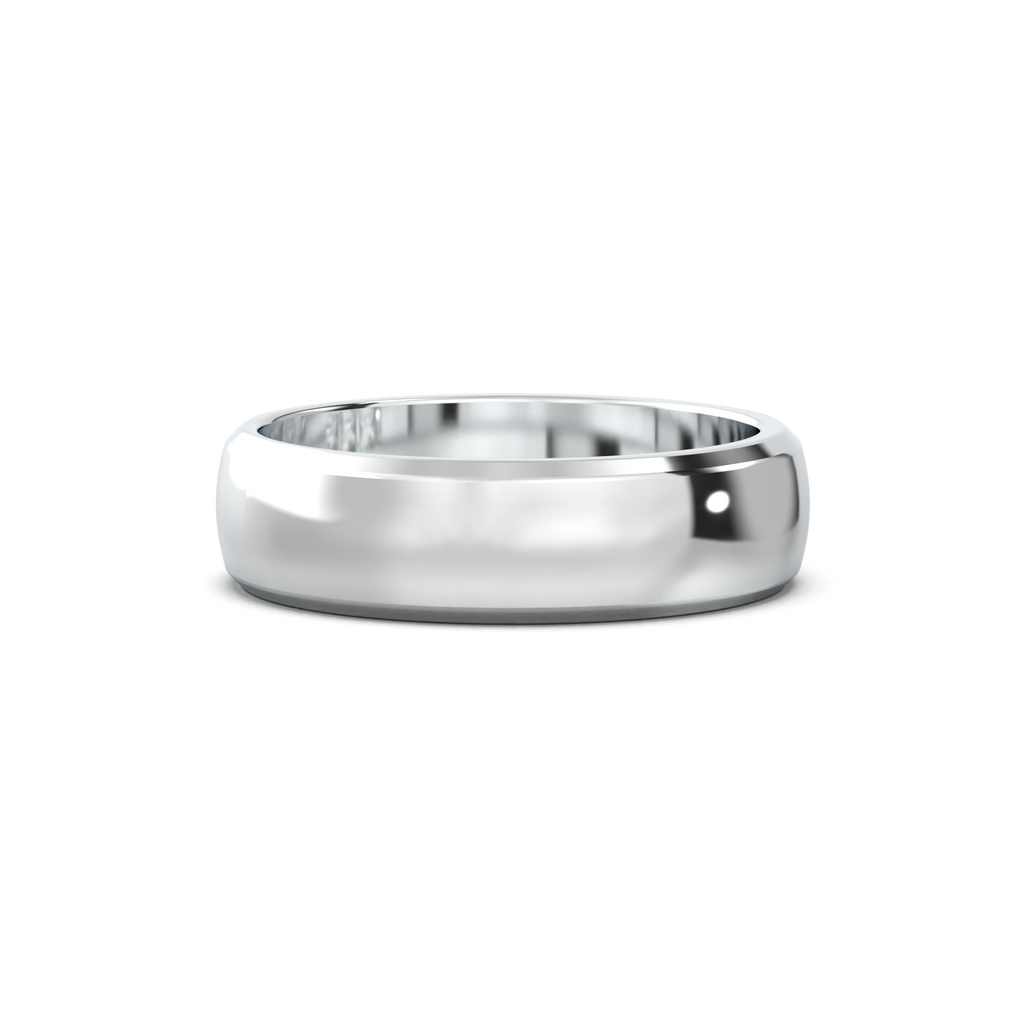 Three-Emerald Inlay Men's Band