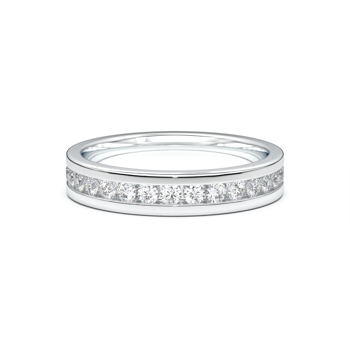 Channel-Set Diamond Men's Band
