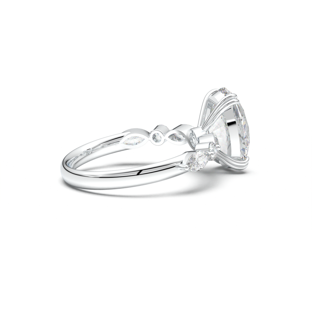 Oval Mixed-Shape Engagement Ring