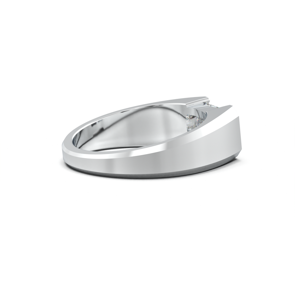 East-West Emerald Men's Ring