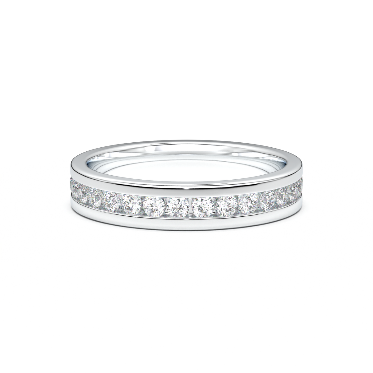 Channel-Set Diamond Men's Band