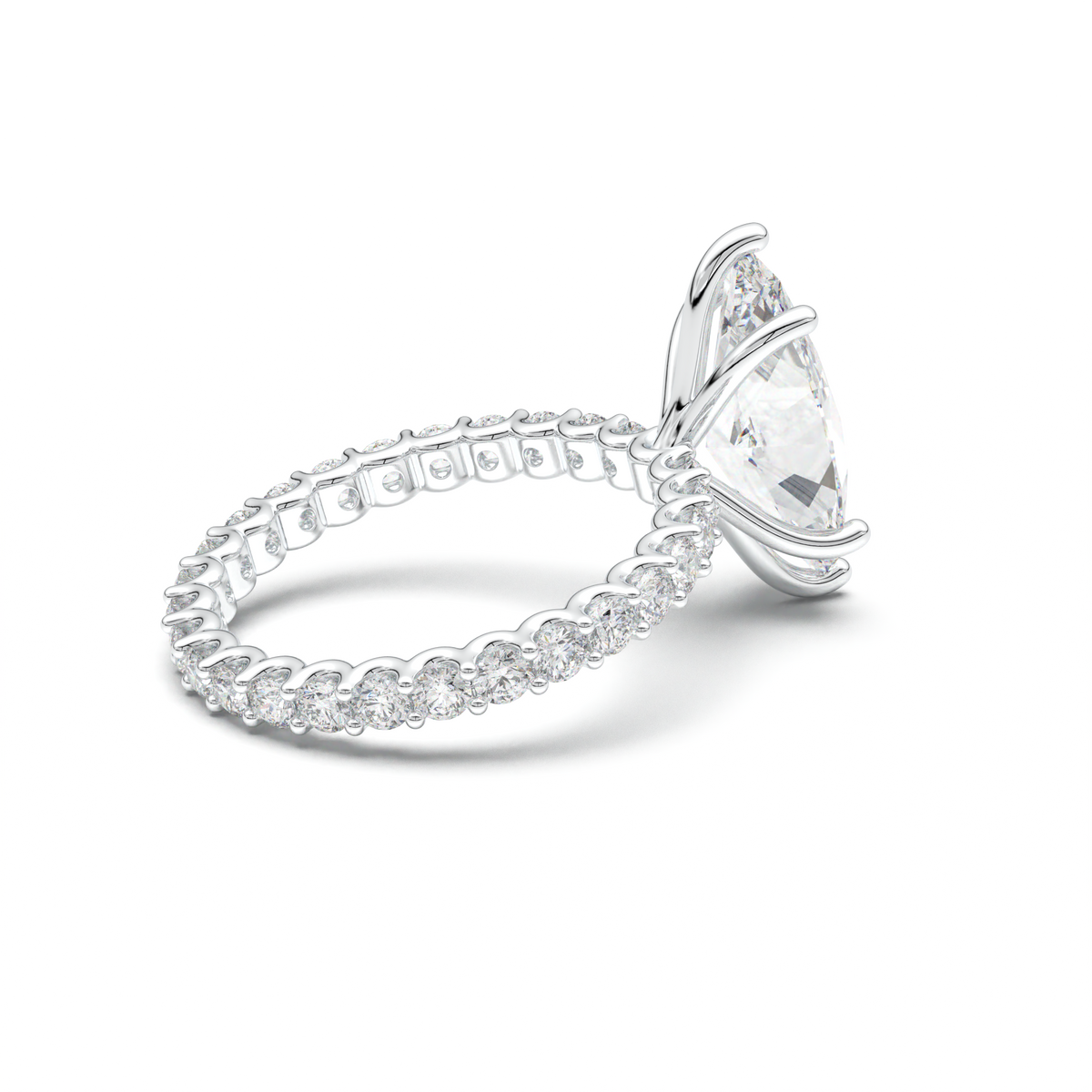 Marquise Pavé Engagement Ring