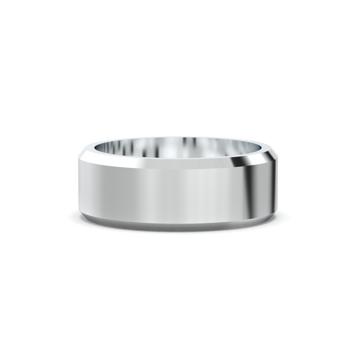 Wide Beveled Men's Band