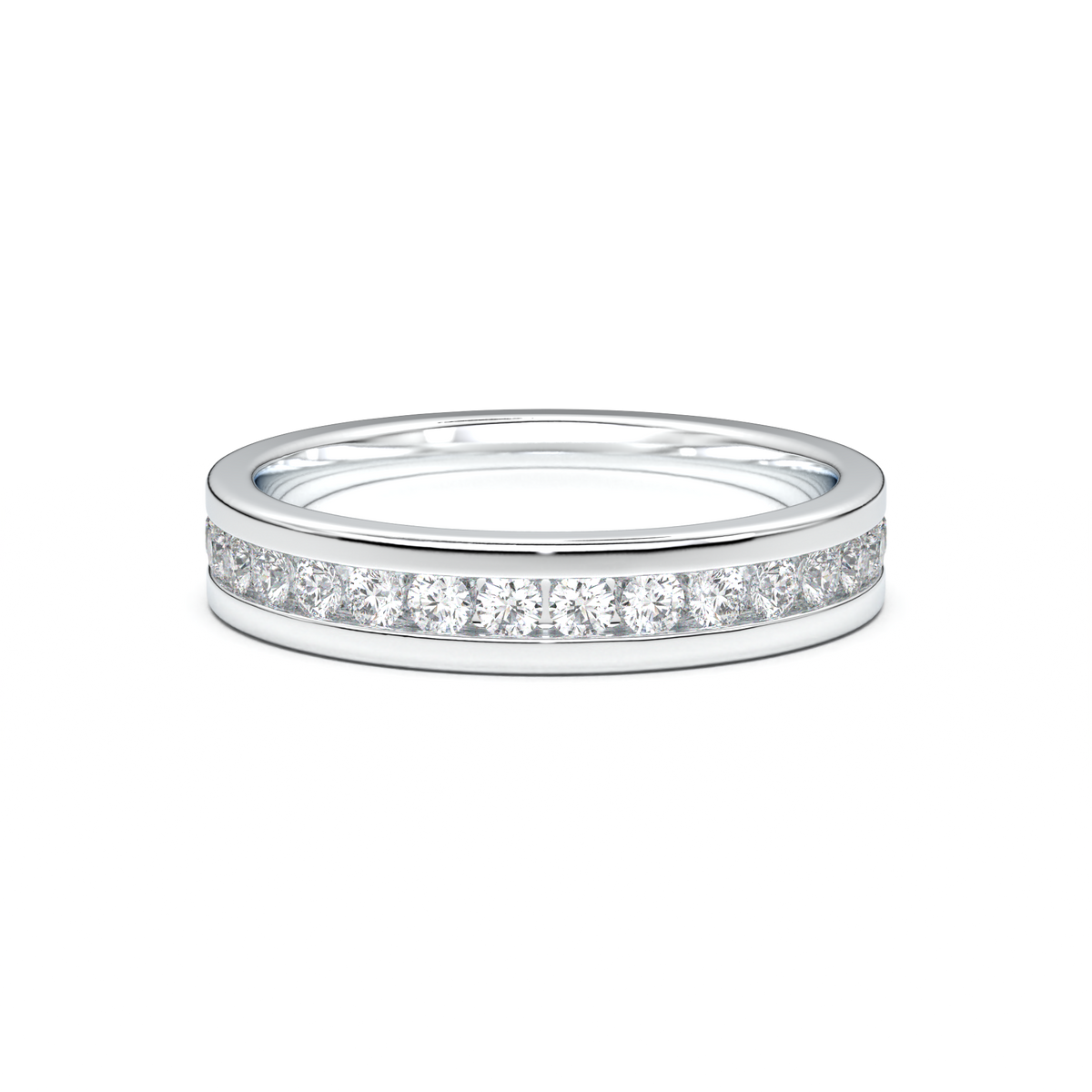 Channel-Set Diamond Men's Band