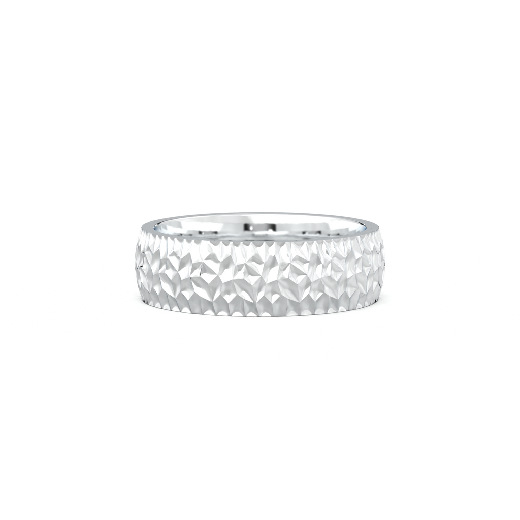 Hammered Texture Men's Band