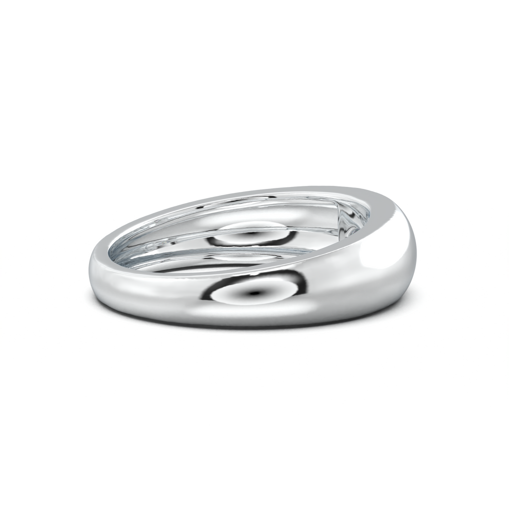 Flush-Set Marquise Men's Band