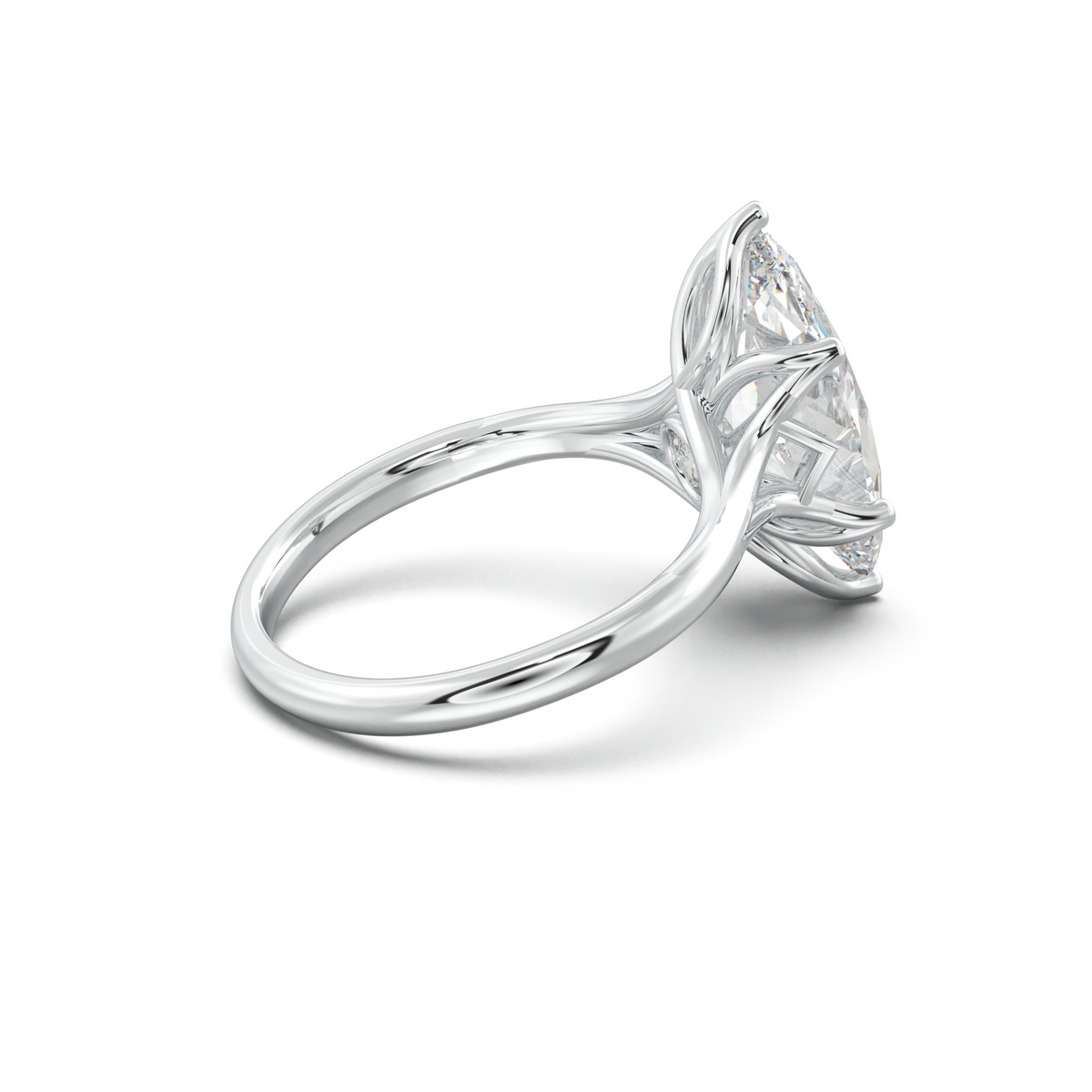 Marquise Solitaire with Hidden Diamond Accent