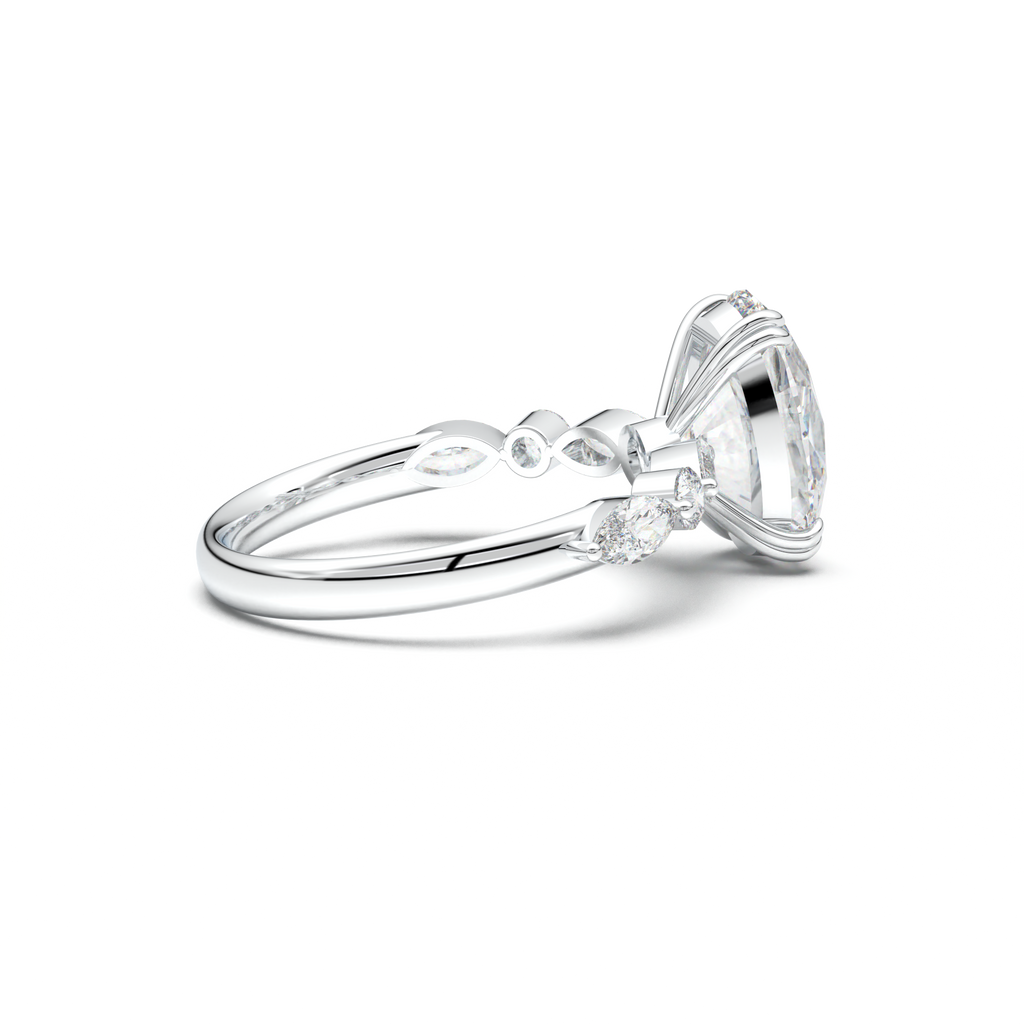Oval Mixed-Shape Engagement Ring