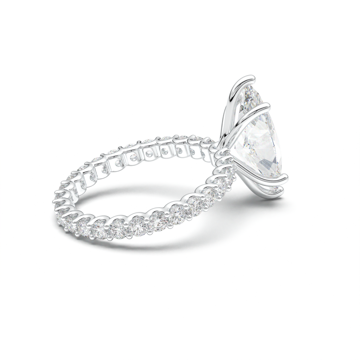 Marquise Pavé Engagement Ring