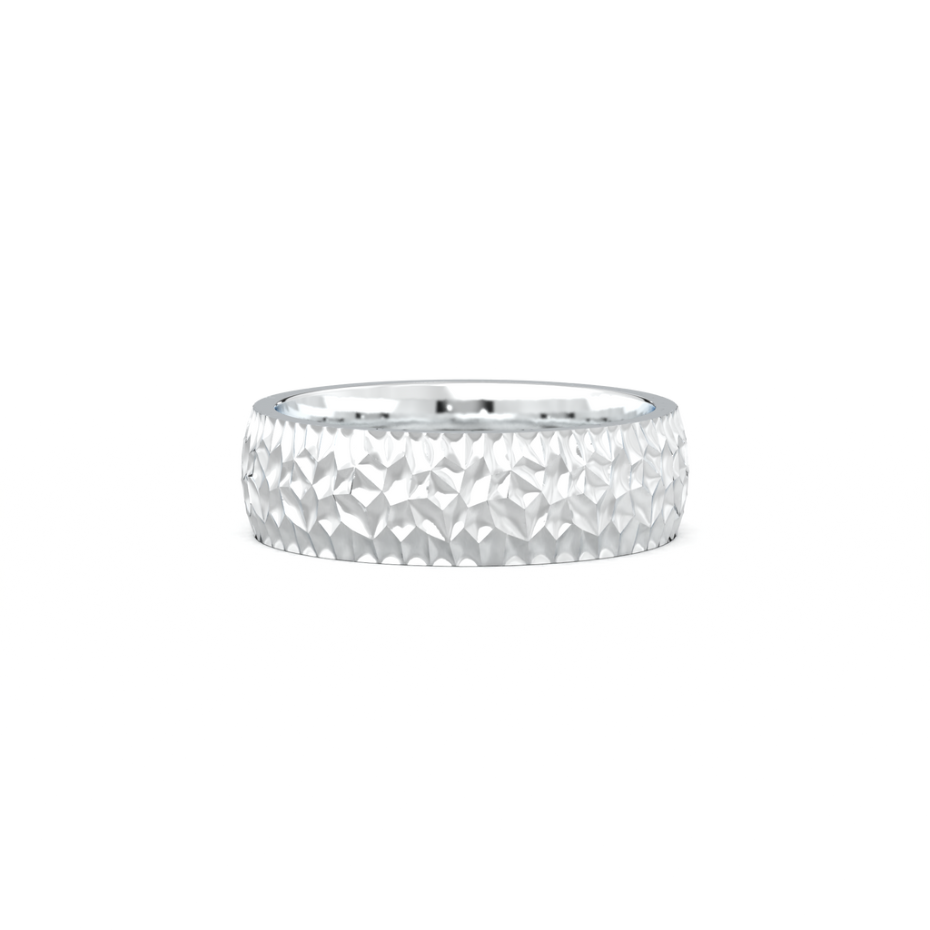 Hammered Texture Men's Band