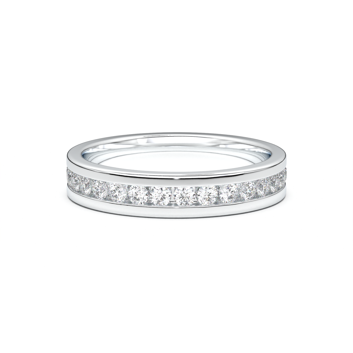 Channel-Set Diamond Men's Band