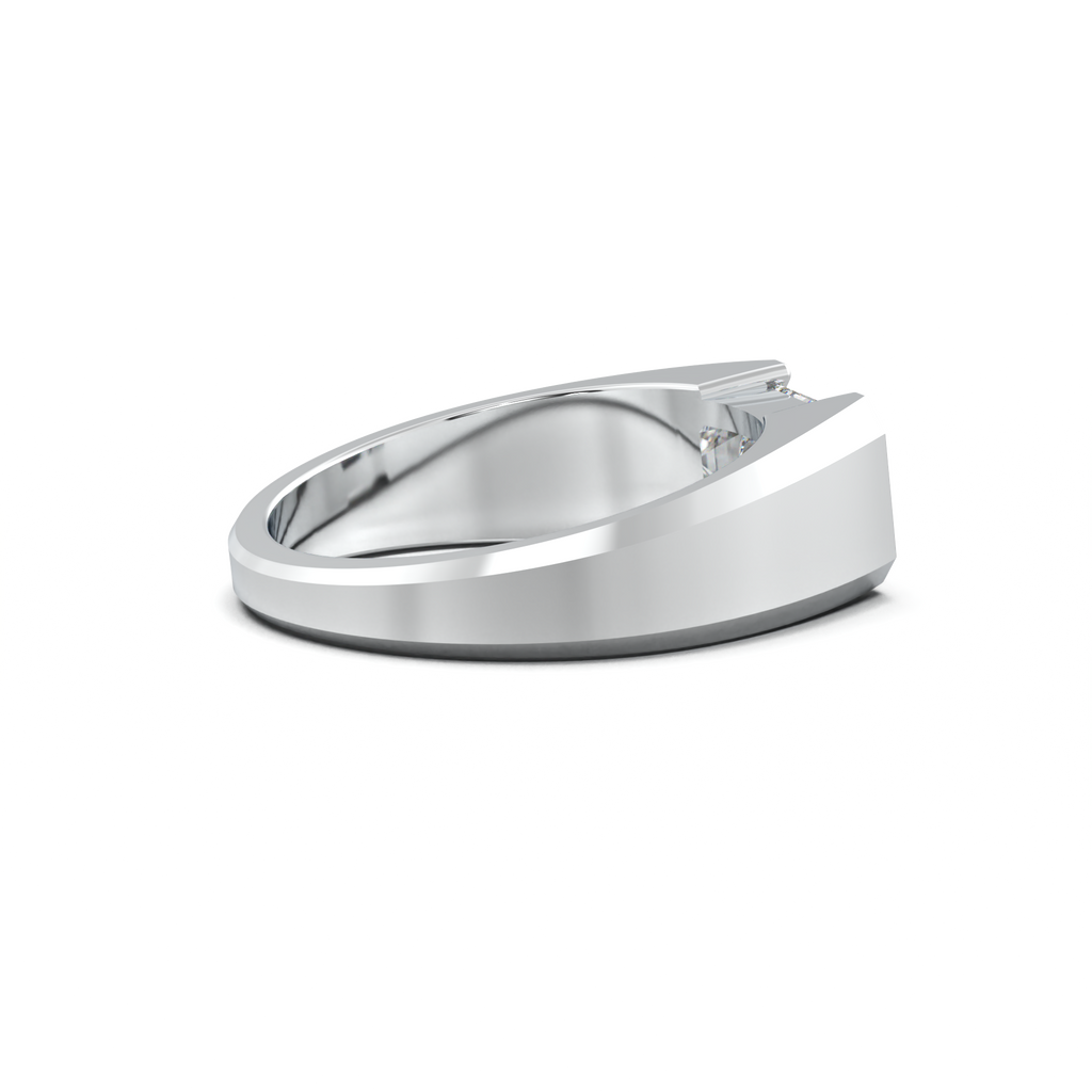 East-West Emerald Men's Ring
