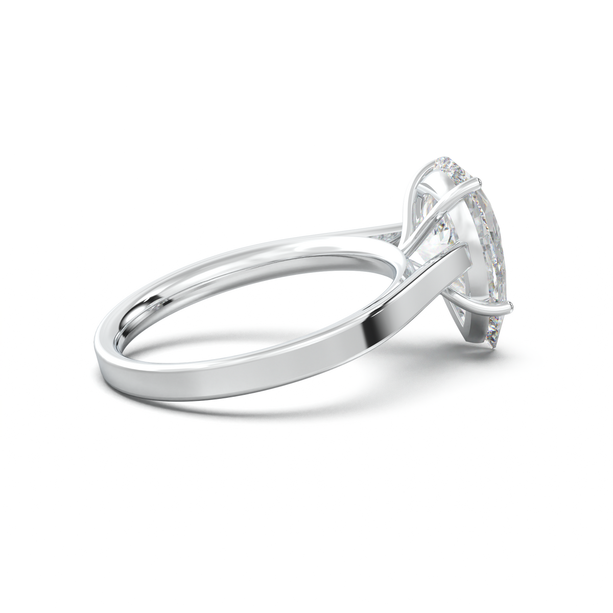 Pear Solitaire Engagement Ring