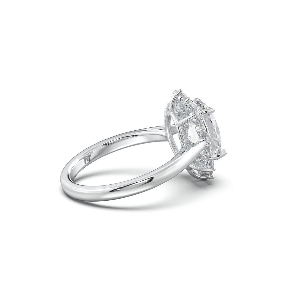 Oval Halo Engagement Ring