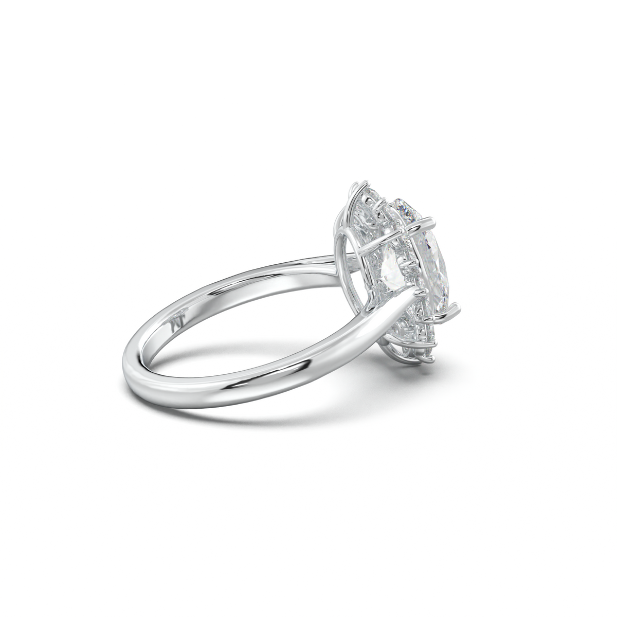 Oval Halo Engagement Ring