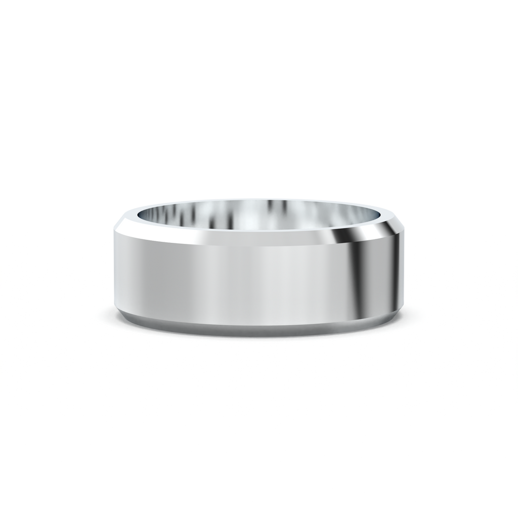Wide Beveled Men's Band