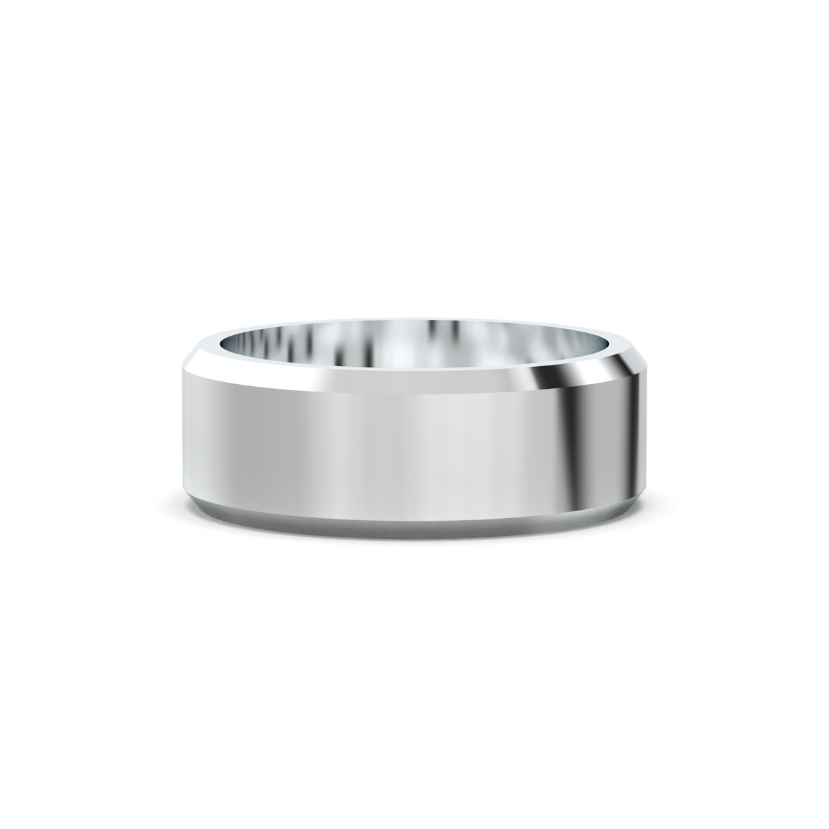 Wide Beveled Men's Band