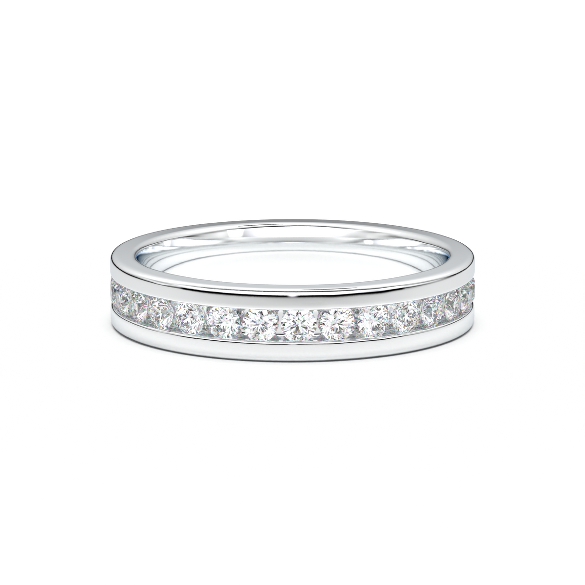 Channel-Set Diamond Men's Band