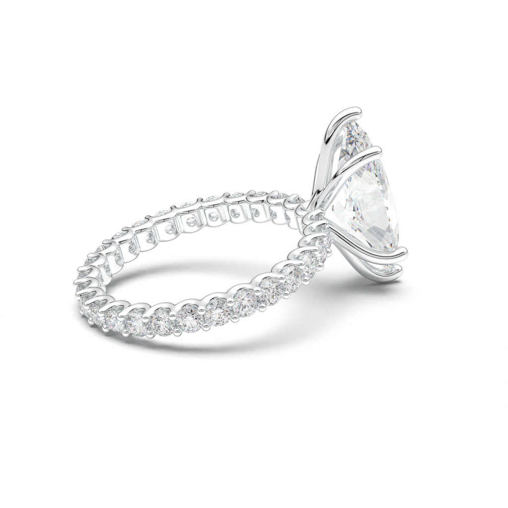 Marquise Pavé Engagement Ring