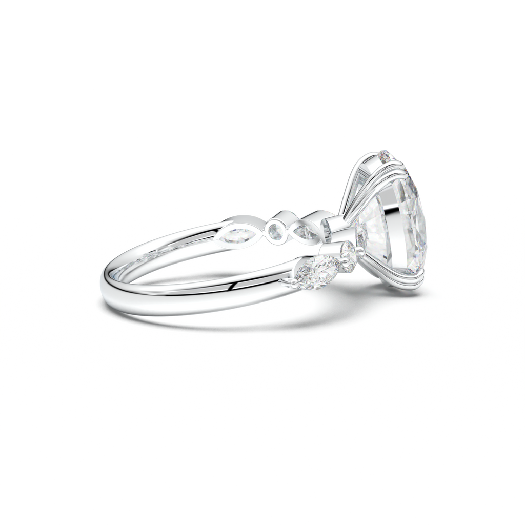 Oval Mixed-Shape Engagement Ring