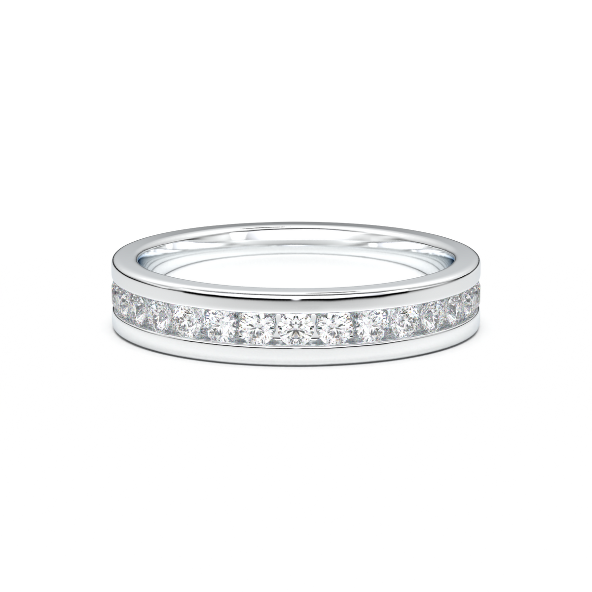Channel-Set Diamond Men's Band