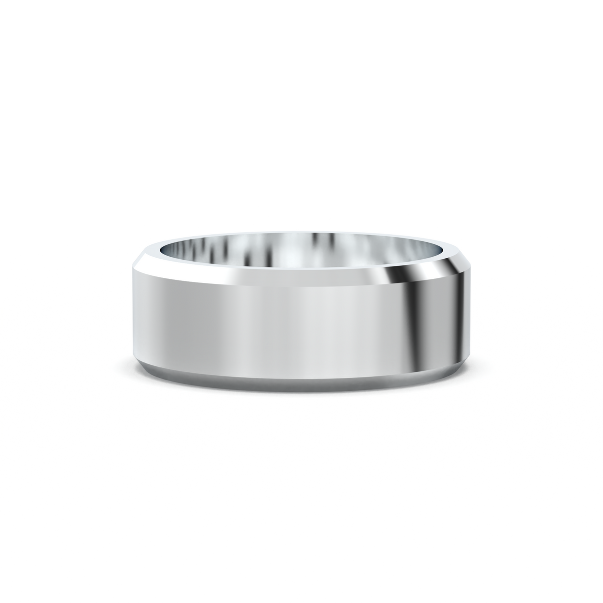 Wide Beveled Men's Band