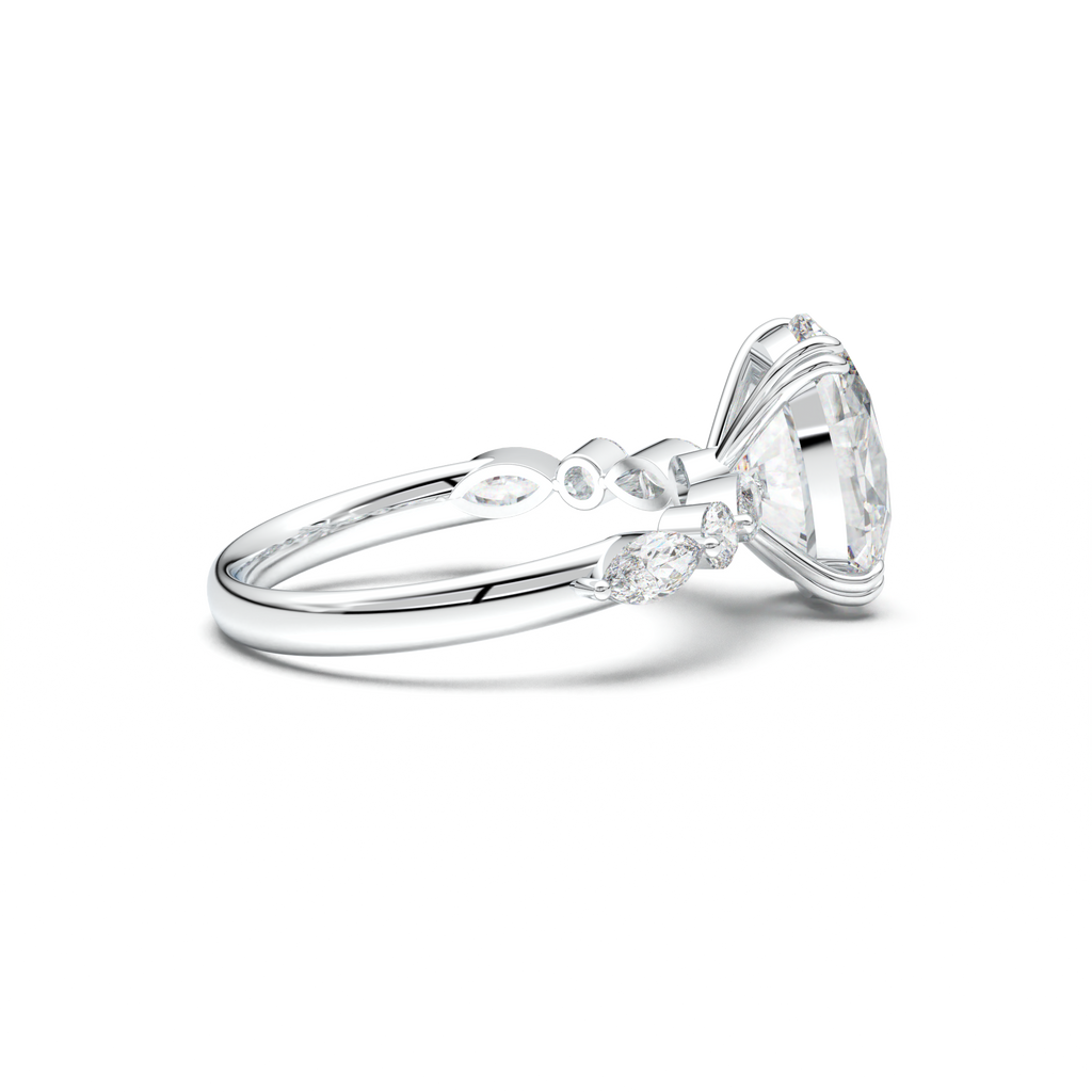 Oval Mixed-Shape Engagement Ring
