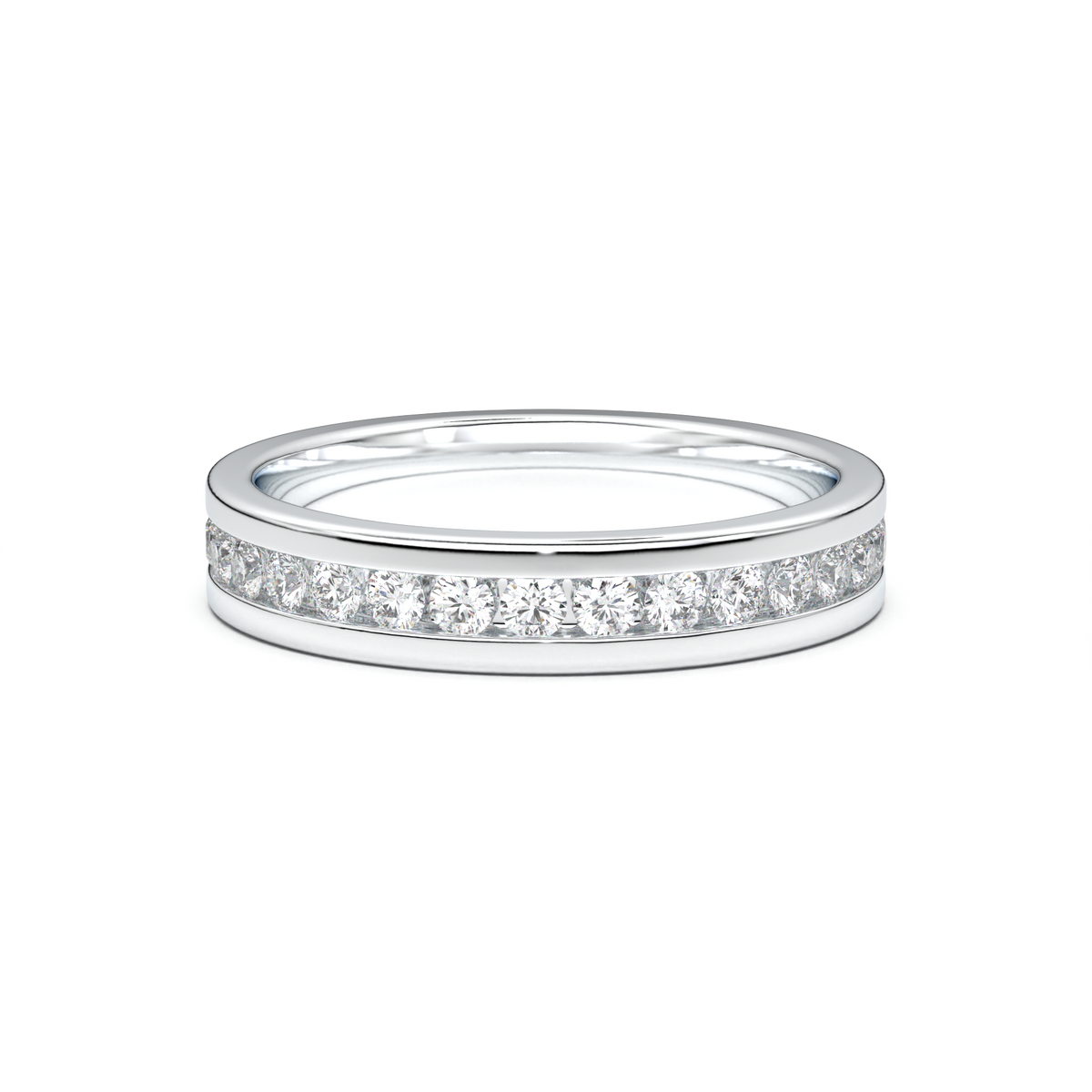 Channel-Set Diamond Men's Band
