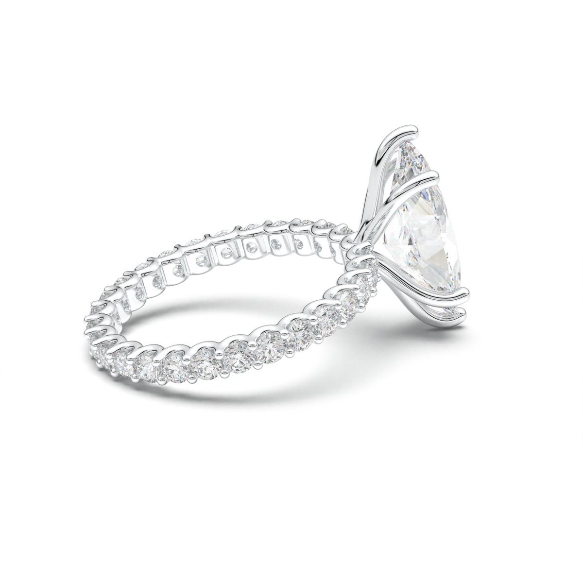 Marquise Pavé Engagement Ring