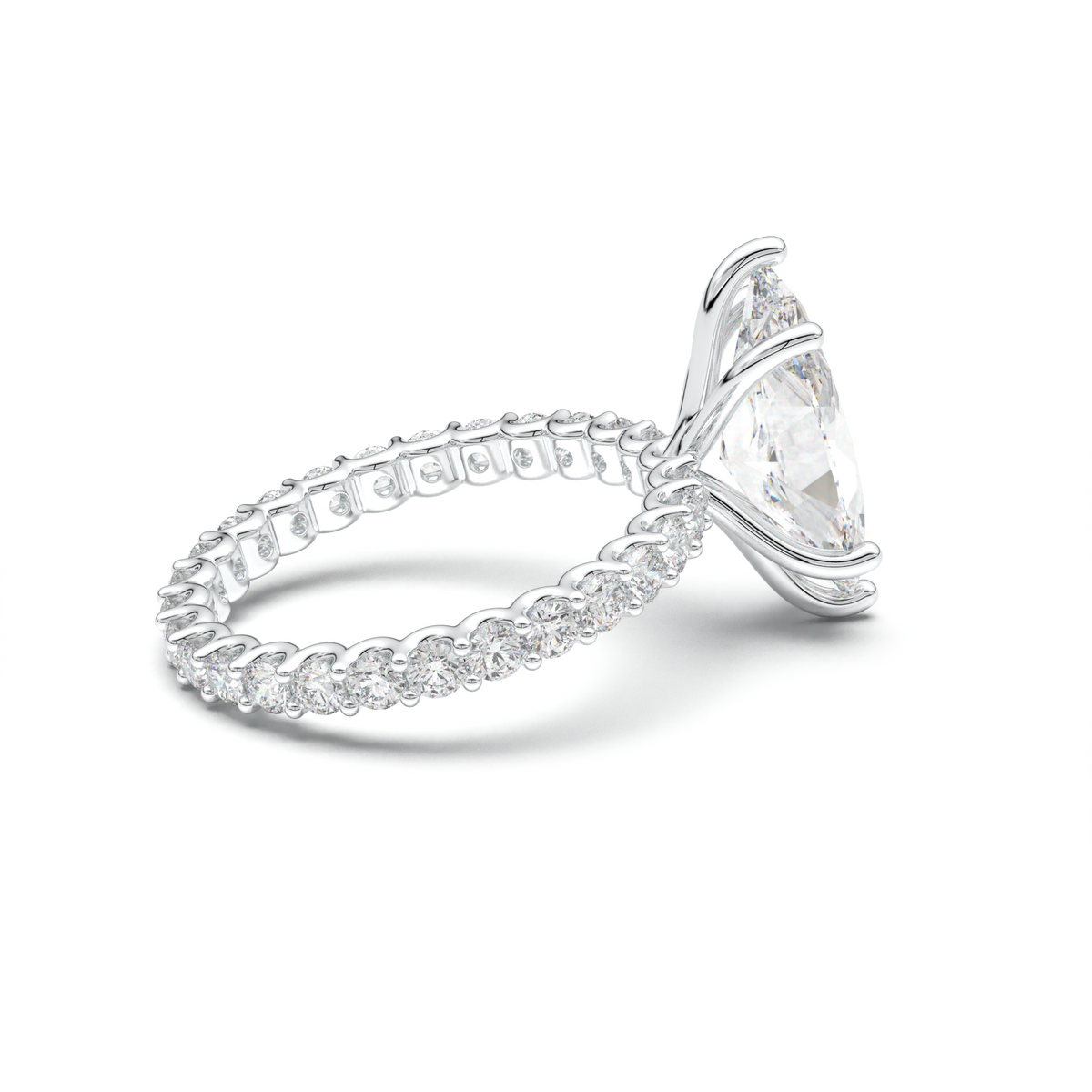 Marquise Pavé Engagement Ring