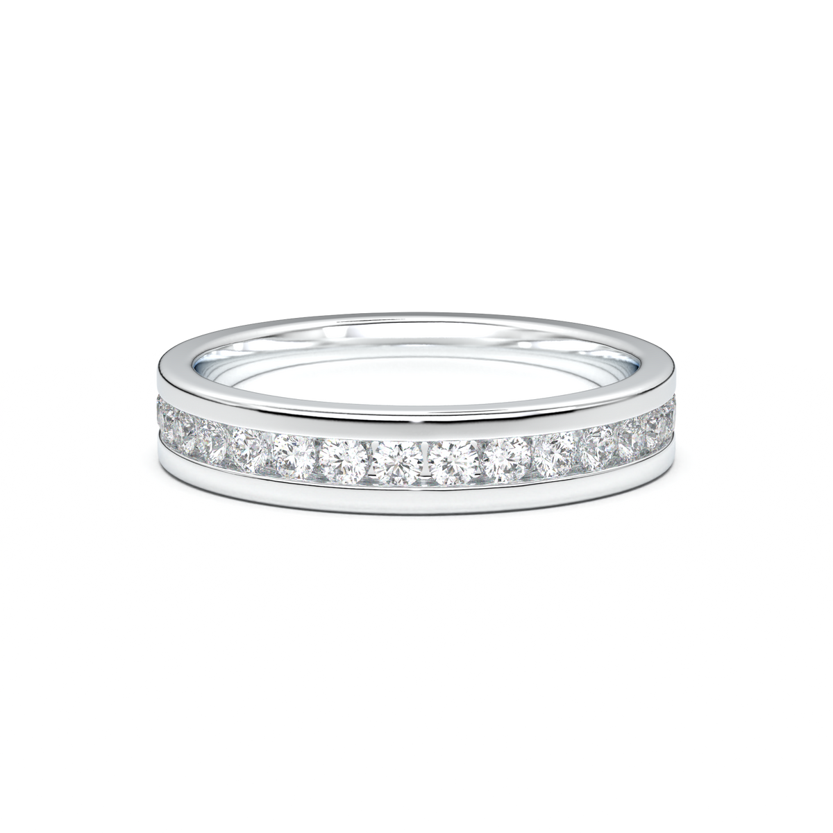 Channel-Set Diamond Men's Band