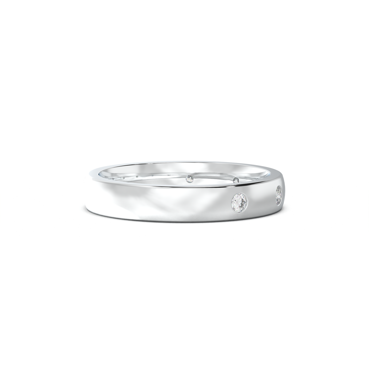 Five-Diamond Flush-Set Men's Band